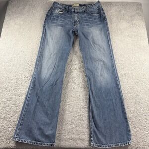 Vintage Y2K BKE Low Rise Bootcut Jeans Mens 36x36 (Fits 32x34.5) Wide Leg Faded